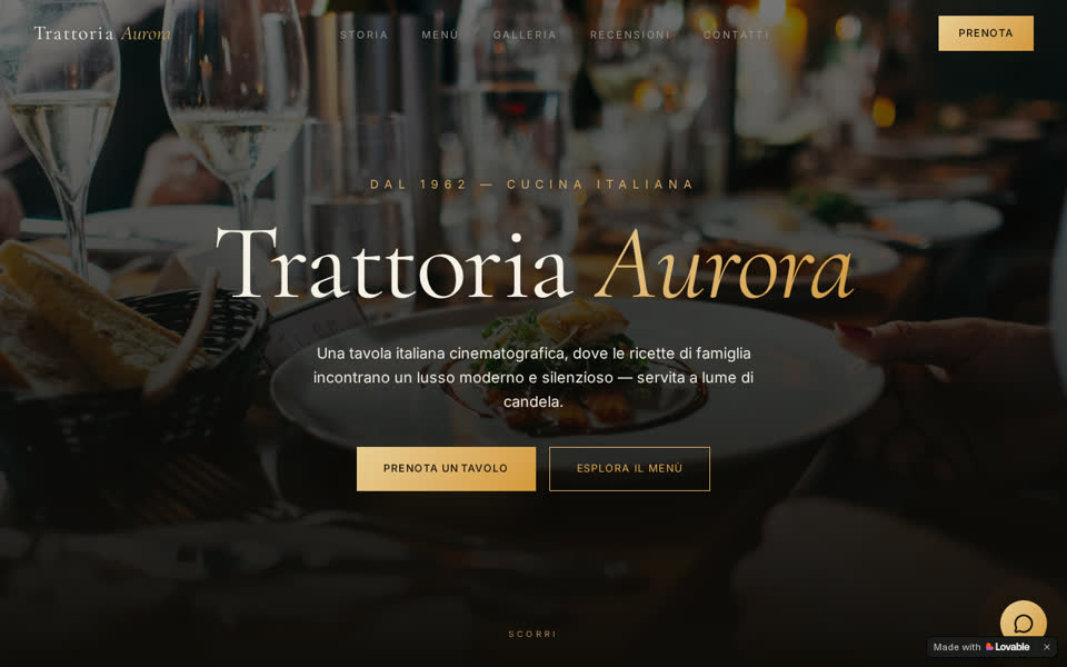 Anteprima della demo Ristorante